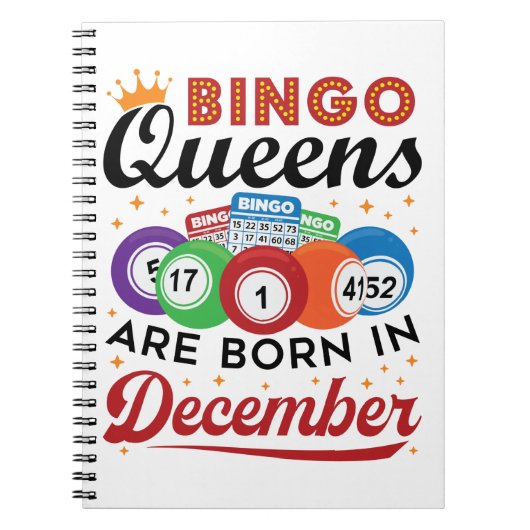 Carnet Bingo Anniversaire Bingo Les reines sont nées en d (Devant)