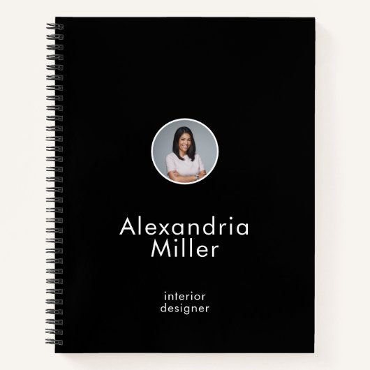 Carnet Bio photo professionnelle Code QR (Devant)