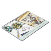 Carnet Biologie Biologiste Scientifique Aquarelle Monogra (Côté gauche)