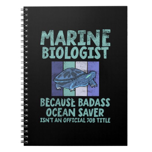 Carnet Biologiste marin Biologie marine (Devant)