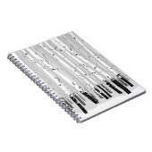 Carnet Birch Trees Vintage Arrière - plan horizontal (Côté Droit)