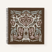 Carnet Bird Tree Ecosystem Art Hand-drawn Abstract (Devant)