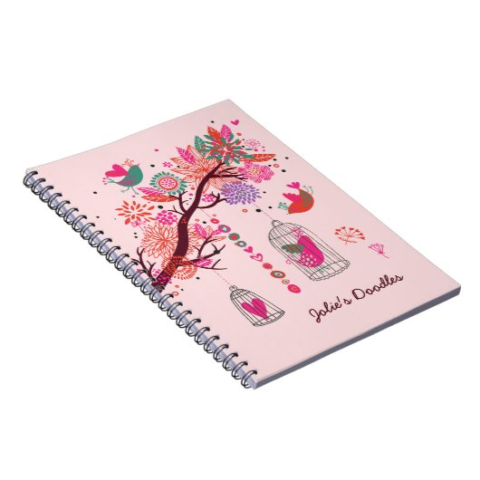 Carnet Birdcage Doodles (Côté Droit)