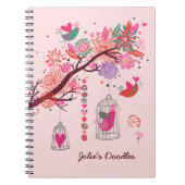 Carnet Birdcage Doodles (Devant)