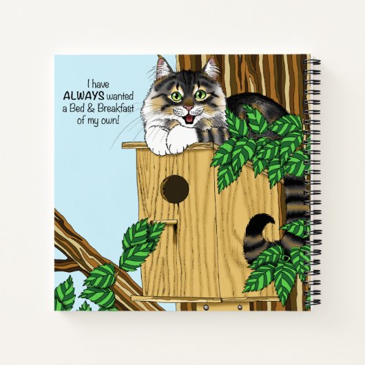 Carnet Birdhouse Bed Breakfast Chat (Dos)