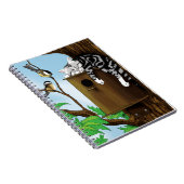 Carnet Birdhouse Tabby Cat Napping (Côté Droit)