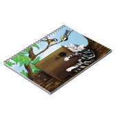 Carnet Birdhouse Tabby Cat Napping (Côté gauche)