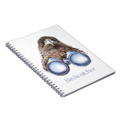 Carnet Birdwatcher Hawk Oiseau vous observant Humour (Côté Droit)