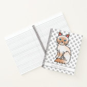 Carnet Birman / Ragdoll Tabby à point rouge & Texte perso (Intérieur)