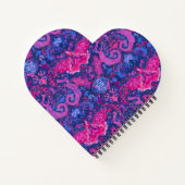 Carnet Bisexual Dragon Damask - Bi Pride Drapeau Couleurs (Dos)