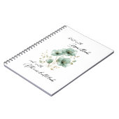 Carnet Bismillah Alhamdullilah Fleur Verte (Côté gauche)
