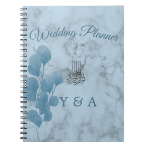 Carnet Bismillah Bleu Eucalyptus Mariage moderne