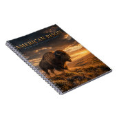Carnet Bison d'Amérique Grandes Plaines ANIMAUX (Côté Droit)