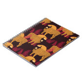 Carnet Bison dans un champ en haute herbe sans soudure mo (Côté gauche)