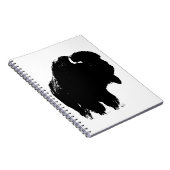 Carnet Bison de bison noir et blanc Pop Art (Côté Droit)