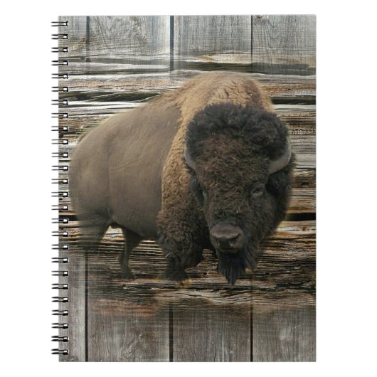 Carnet Bison de bois (Devant)