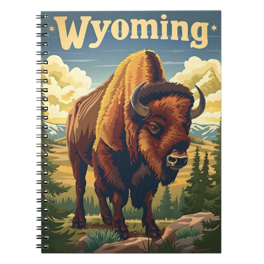 Carnet Bison du Wyoming (Devant)