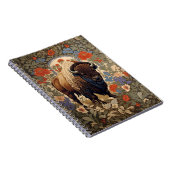 Carnet Bison élégant William Morris inspiré (Côté Droit)
