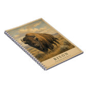 Carnet Bison Grandes Plaines VINTAGE (Côté Droit)