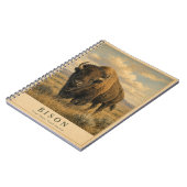 Carnet Bison Grandes Plaines VINTAGE (Côté gauche)