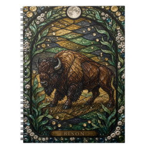 Carnet Bison Open Prairie Illumina Verre Cathédrale