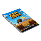 Carnet Bison, Pixel Art Rétro 8 Bits (Côté Droit)