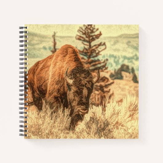 Carnet Bison sauvage des bois (Devant)