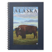 Carnet Bison Scene - Delta Junction, Alaska (Devant)