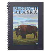 Carnet Bison Scene - McGrath, Alaska (Devant)