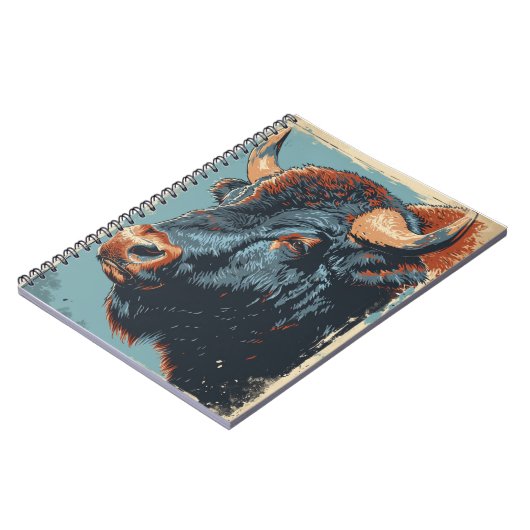 Carnet Bison vintage (Côté gauche)