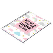 Carnet "Bit of a Mess" Cute Cloud & Rainbow (Côté gauche)