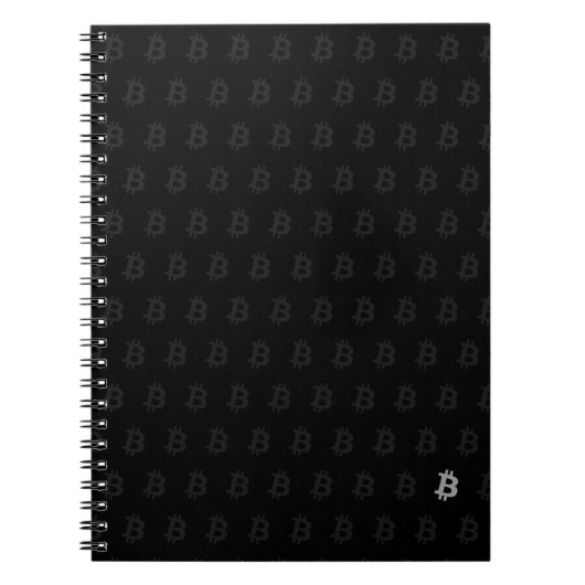 Carnet Bitcoin Noir (Devant)