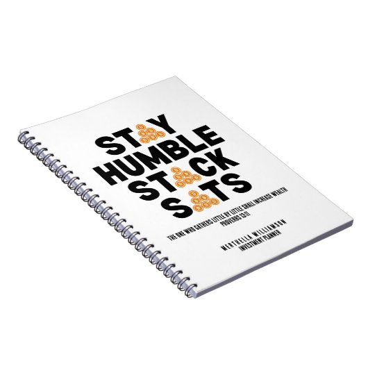 Carnet Bitcoin RESTER HUMBLE PILE SATS Christian Crypto (Côté Droit)