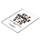 Carnet Bitcoin RESTER HUMBLE PILE SATS Christian Crypto (Côté gauche)
