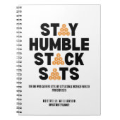 Carnet Bitcoin RESTER HUMBLE PILE SATS Christian Crypto (Devant)