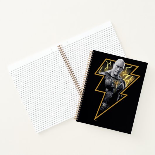 Carnet Black Adam Grey et Gold Lightning Graphic (Intérieur)