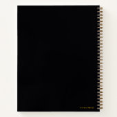Carnet Black Adam Grey et Gold Lightning Graphic (Dos)