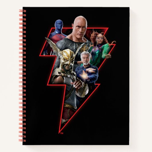 Carnet Black Adam Group Lightning Graphic (Devant)