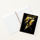 Carnet Black Adam Lightning Bolt Illustration du caractèr (Intérieur)