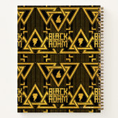 Carnet Black Adam Lightning Bolt Motif triangulaire (Dos)