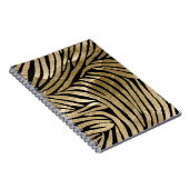 Carnet Black and Gold Glam Zebra Print (Côté Droit)