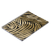 Carnet Black and Gold Glam Zebra Print (Côté gauche)