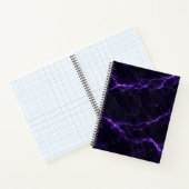 Carnet Black and Purple Marble Spiral Notebook (Intérieur)