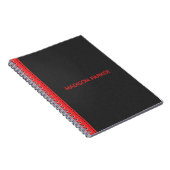 Carnet Black and Red Leather (Côté Droit)