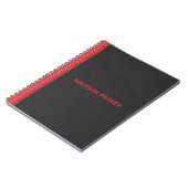 Carnet Black and Red Leather (Côté gauche)