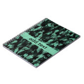 Carnet Black and teal (Côté gauche)