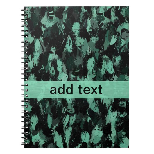 Carnet Black and teal (Devant)