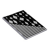 Carnet Black and white, abstract, geometric, simple, scan (Côté Droit)