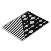 Carnet Black and white, abstract, geometric, simple, scan (Côté gauche)