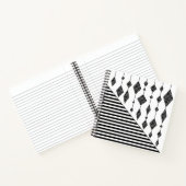 Carnet Black and white, abstract, geometric, simple, scan (Intérieur)
